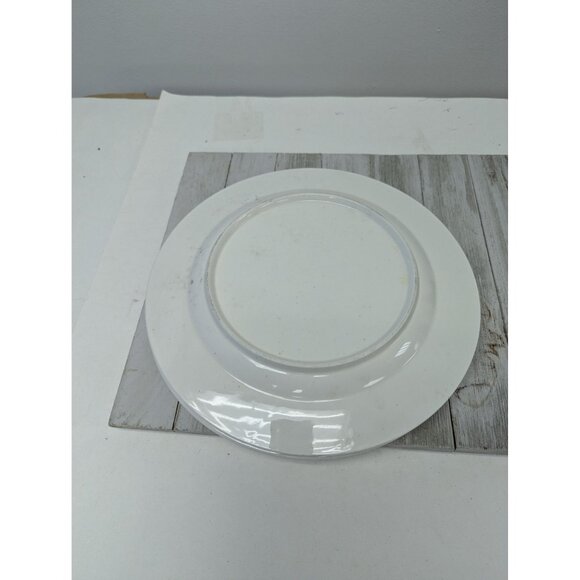 Vintage Schwans Set of 3 Dinner Plates White Brown Speckles Swan Logo 10 1/2" - Picture 7 of 7